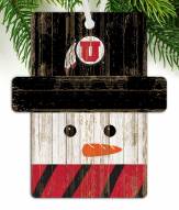 Utah Utes Snowman Ornament