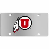 Utah Utes Steel License Plate Wall Plaque