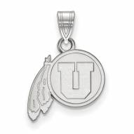 Utah Utes Sterling Silver Small Pendant