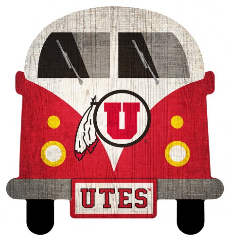 Utah Utes Team Bus Sign