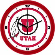 Utah Utes Traditional Wall Clock