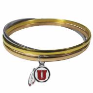 Utah Utes Tri-color Bangle Bracelet