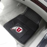 Utah Utes Vinyl 2-Piece Car Floor Mats
