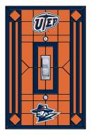 UTEP Miners Glass Single Light Switch Plate Cover