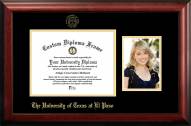 UTEP Miners Gold Embossed Diploma Frame with Portrait