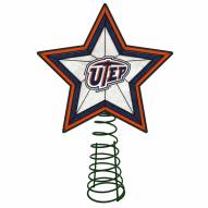 UTEP Miners Light Up Art Glass Tree Topper