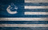 Vancouver Canucks 11" x 19" Distressed Flag Sign