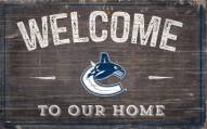 Vancouver Canucks 11" x 19" Welcome to Our Home Sign