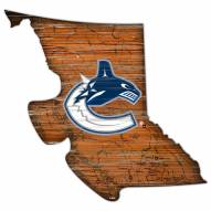Vancouver Canucks 12" Roadmap State Sign