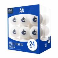 Vancouver Canucks 24 Count Ping Pong Balls