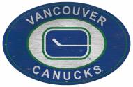 Vancouver Canucks 46" Heritage Logo Oval Sign