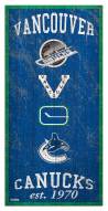 Vancouver Canucks 6" x 12" Heritage Sign