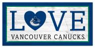 Vancouver Canucks 6" x 12" Love Sign