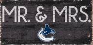 Vancouver Canucks 6" x 12" Mr. & Mrs. Sign