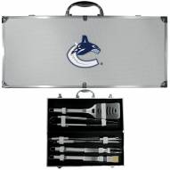 Vancouver Canucks 8 Piece Stainless Steel BBQ Set w/Metal Case