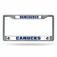 Vancouver Canucks Chrome License Plate Frame