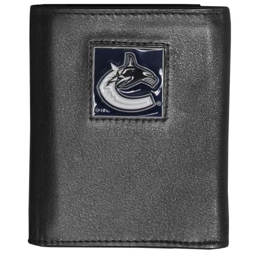 Vancouver Canucks Deluxe Leather Tri-fold Wallet