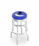 Vancouver Canucks Double Ring Swivel Barstool with Ribbed Accent Ring