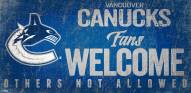 Vancouver Canucks Fans Welcome Sign