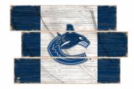 Vancouver Canucks Flag 3 Plank Sign