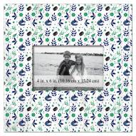 Vancouver Canucks Floral Pattern 10" x 10" Picture Frame