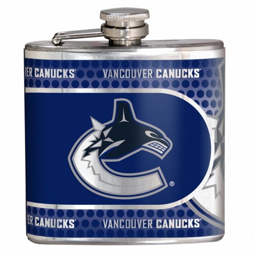 Vancouver Canucks Hi-Def Stainless Steel Flask