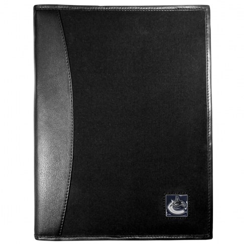 Vancouver Canucks Leather and Canvas Padfolio