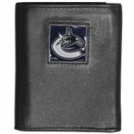Vancouver Canucks Leather Tri-fold Wallet