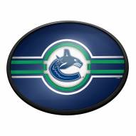 Vancouver Canucks Oval Slimline Lighted Wall Sign