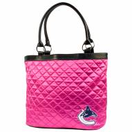 Vancouver Canucks Pink Quilted Tote Bag