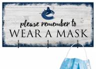 Vancouver Canucks Please Wear Your Mask Sign