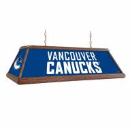 Vancouver Canucks Premium Wood Pool Table Light