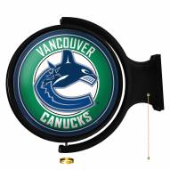 Vancouver Canucks Round Rotating Lighted Wall Sign