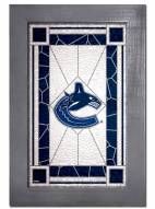 Vancouver Canucks Stained Glass with Frame