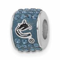 Vancouver Canucks Sterling Silver Charm Bead