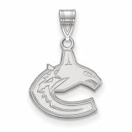 Vancouver Canucks Sterling Silver Small Pendant