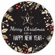 Vanderbilt Commodores 12" Merry Christmas & Happy New Year Sign