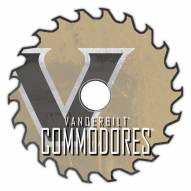 Vanderbilt Commodores 12" Rustic Circular Saw Sign