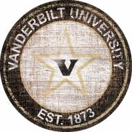 Vanderbilt Commodores 24" Heritage Logo Round Sign