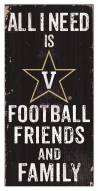 Vanderbilt Commodores 6" x 12" Friends & Family Sign