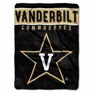 Vanderbilt Commodores Basic Plush Raschel Blanket