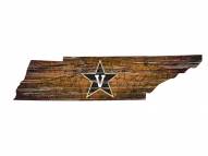 Vanderbilt Commodores Distressed State with Logo Sign