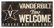 Vanderbilt Commodores Fans Welcome Sign