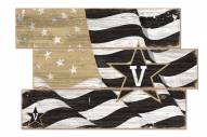 Vanderbilt Commodores Flag 3 Plank Sign