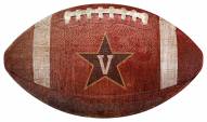 Vanderbilt Commodores Football Shaped Sign
