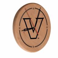 Vanderbilt Commodores Laser Engraved Wood Clock