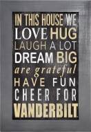 Vanderbilt Commodores In This House 11" x 19" Framed Sign