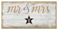 Vanderbilt Commodores Script Mr. & Mrs. Sign