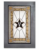 Vanderbilt Commodores Stained Glass with Frame