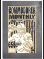 Vanderbilt Commodores Team Monthly 11" x 19" Framed Sign